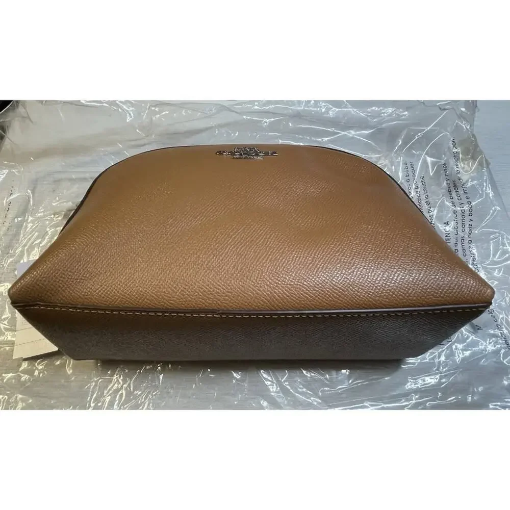 Coach Madi Crossbody CR348 Crossgrain Leather Light Saddle -NWT-